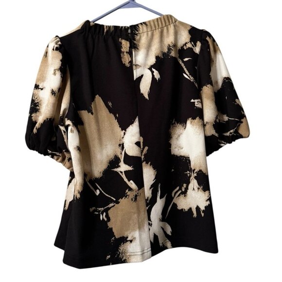 Melloday Womens Shirt Size XS Floral Polyester Blend Office Business Casual City - Picture 2 of 11